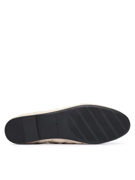 Balerinke Tommy Hilfiger Charm Quilted Ballerina Svetlo bež