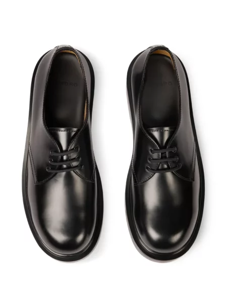 Pantofi derby Sandro din piele negru