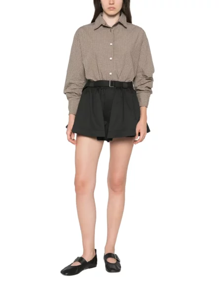 Cu centură pantaloni scurți Sea negru