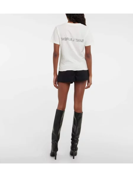 Koszulka Saint Laurent biała