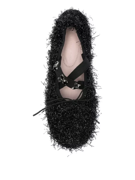 Balerini Simone Rocha cu volane negru