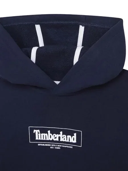 Bluza z kapturem dziecięca Timberland niebieska