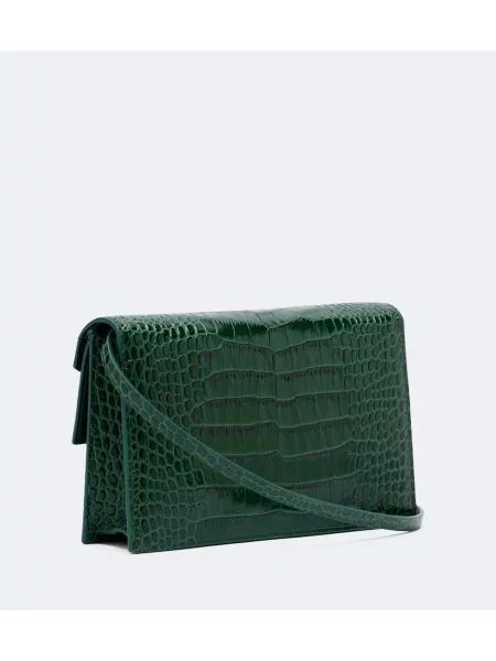 Geanta crossbody Tom Ford din piele verde