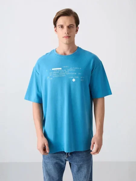 Tommy Life Majica nebeško modra