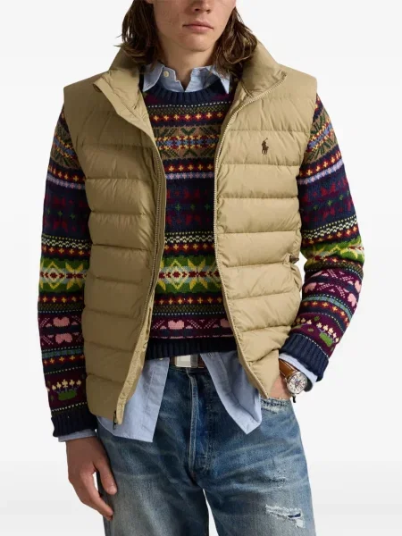 Ριγέ polo Polo Ralph Lauren με κουκούλα με αυτόγραφο λευκό