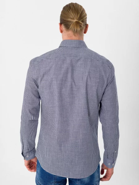 Moxx Paris Cămașă bleumarin alb