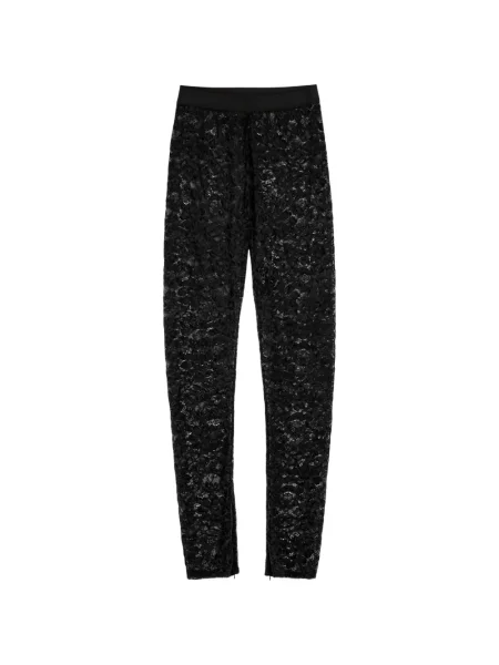 Leggings Vera Wang din dantelă negru