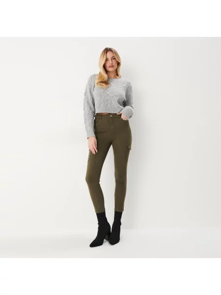 Mohito Штани карго skinny Хакі