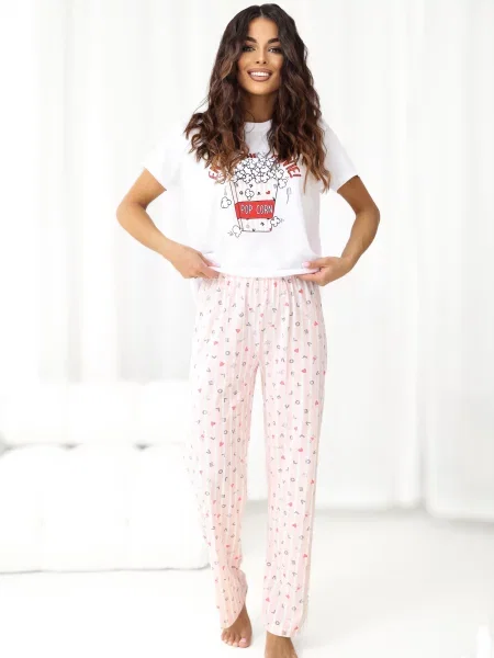 Pižama Calimera bela