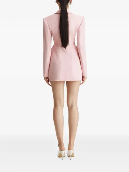 Rochie mini Benedetto asimetrică roz