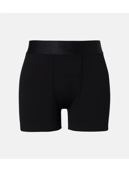 Pantaloni scurți Gucci din jerseu negru