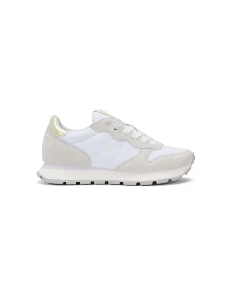 Sneakersy Sun68 skórzane białe