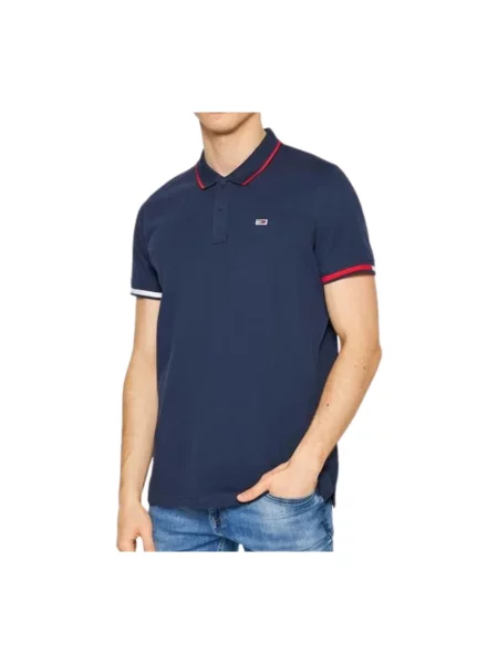 Koszulka polo Tommy Jeans czerwona