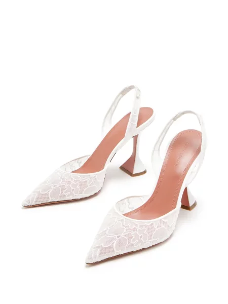 Pantofi cu toc Amina Muaddi alb