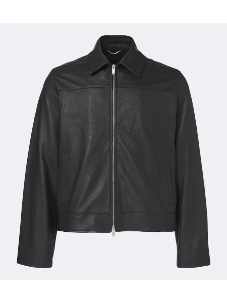 Geanta de piele Lardini negru