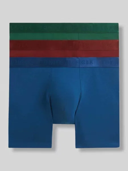 Spodnie z paskiem z logo w zestaw 3 szt. Tommy Hilfiger