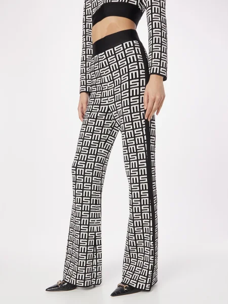 Misspap Pantaloni negru / alb