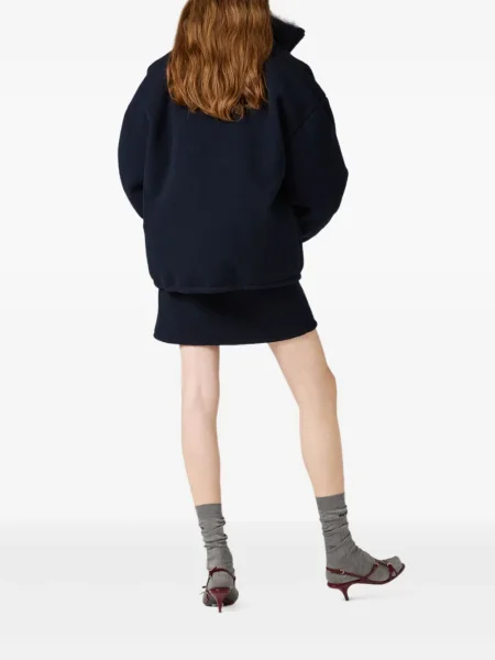 Kurtka puchowa Miu Miu polarowa niebieska