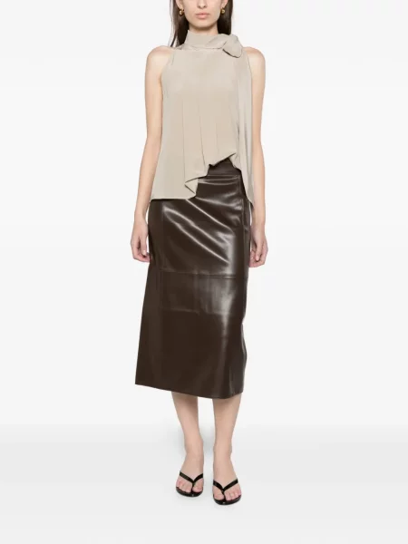 Αμανικας τοπ Max Mara από κρεπ πέτρες