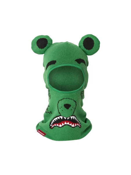 Haftowana dzianinowa szal Sprayground zielona