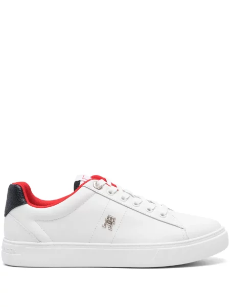 Sneakerși Tommy Hilfiger din piele alb
