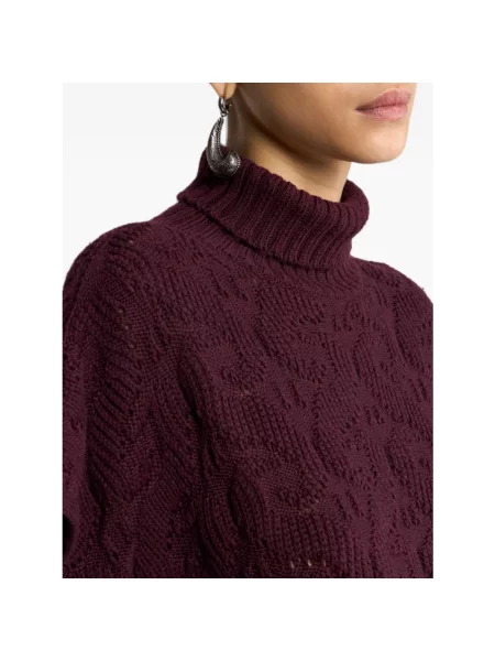Sweter z golfem Etro czerwony