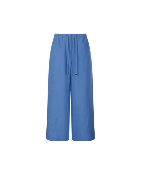Spodnie Max Mara niebieskie