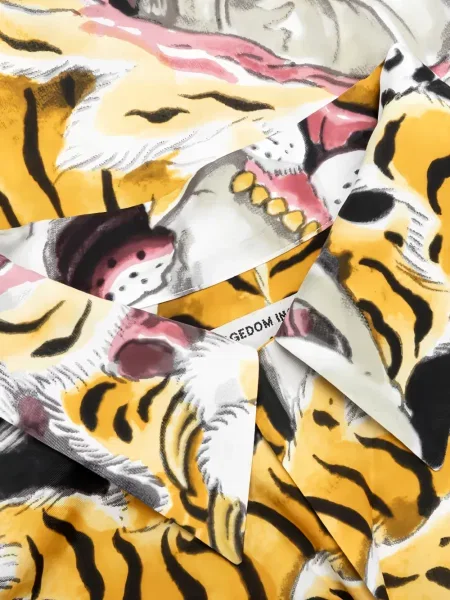 Риза Wacko Maria с принт жълто