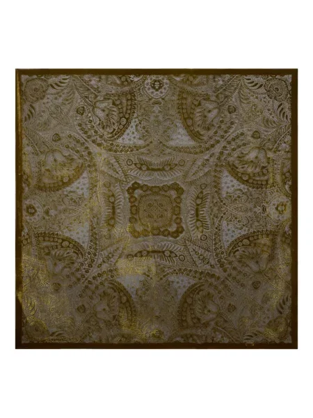 Batic Etro de catifea cu model paisley verde