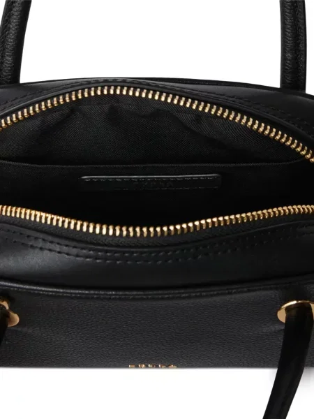 Bőr shopper táska Furla fekete