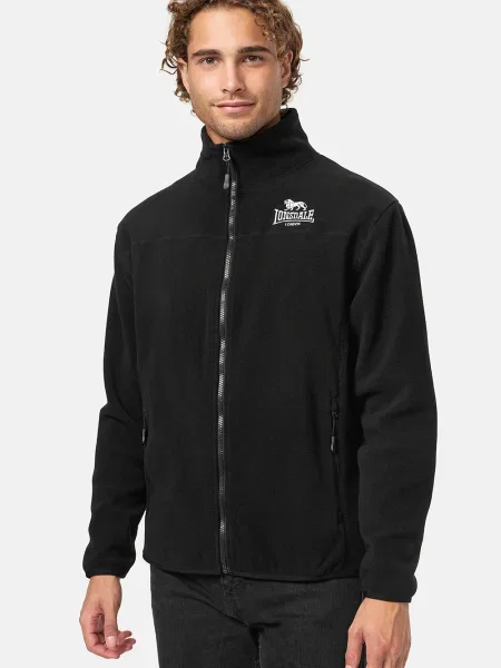 Суичър с цип Lonsdale черно