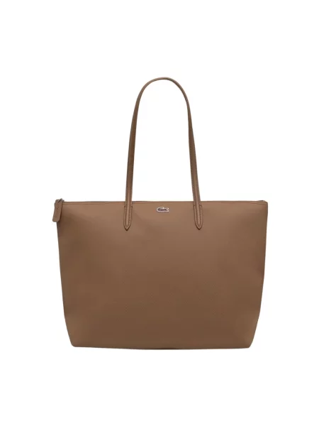 Lacoste torebka tote brązowa