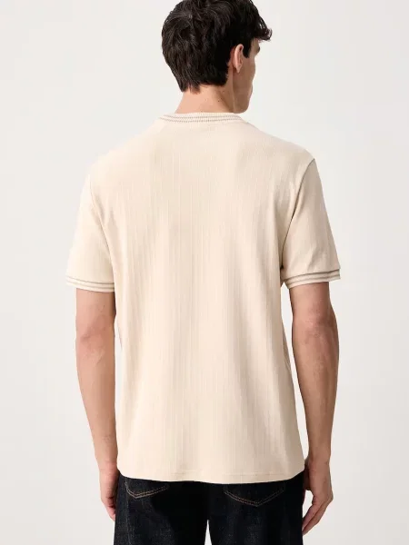 Guess tricou pentru bărbați din SIMON bej