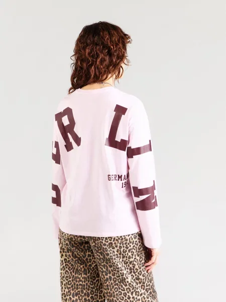 PIECES Tričko PCRIA FANY rosé / karmínovo červená
