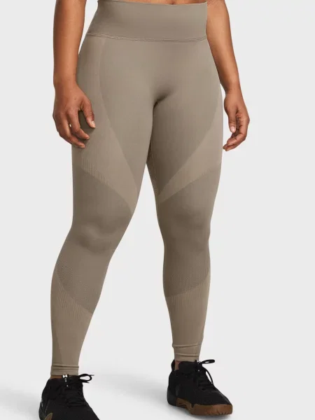 Бесшовные брюки Under Armour бежевые