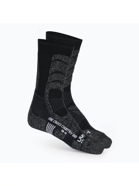 Мъжки скиорски чорапи UYN Ski Cross Country One Bio black/anthracite черно