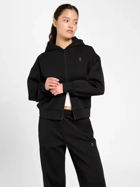 Bluza z kapturem zapinana na Hummel Defender czarna