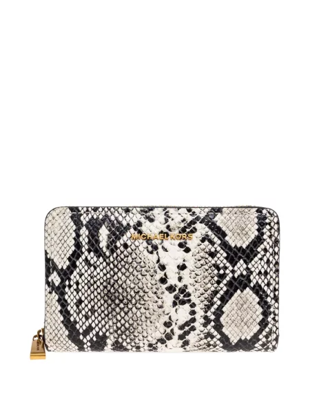 Portofel Michael Michael Kors cu imprimeu geometric roșu