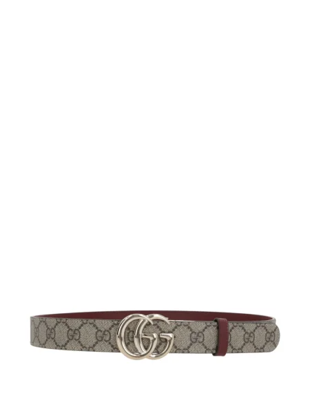 Δερμάτινος ζώνη Gucci καφέ