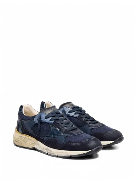 Bőr sneaker Golden Goose kék
