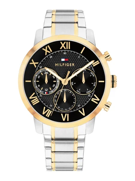 TOMMY HILFIGER Analóg órák OXFORD arany / fekete ezüst