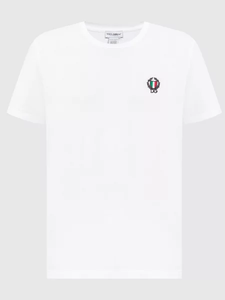 Футболка Dolce&gabbana с вышивкой белая