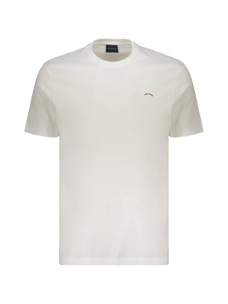 Scurt tricou Paul & Shark cu autograf alb