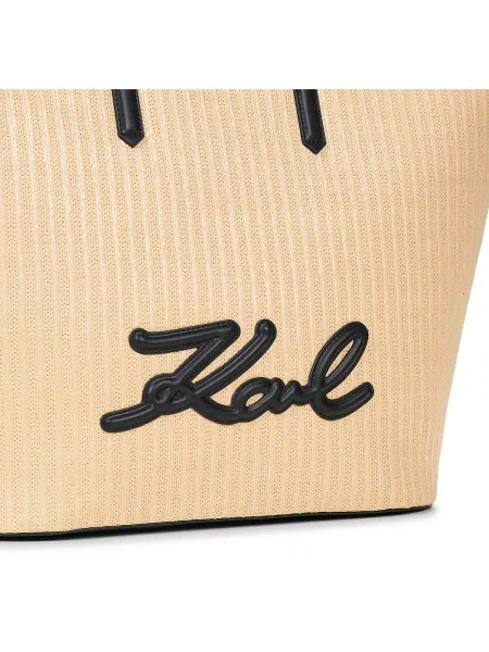 Shopper kabelka Karl Lagerfeld béžová