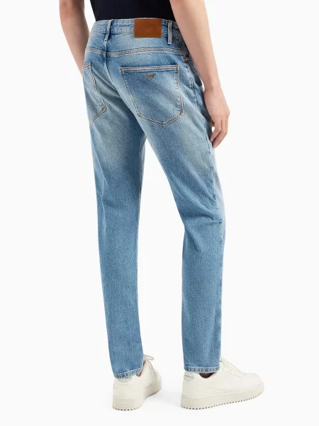 Зауженные джинсы Emporio Armani синий
