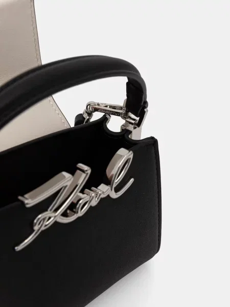 Кожаная сумка через плечо Karl Lagerfeld