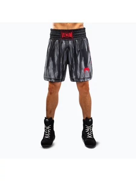 Pantaloni scurți de antrenament pentru bărbați Venum Demon Boxing black/grey negru