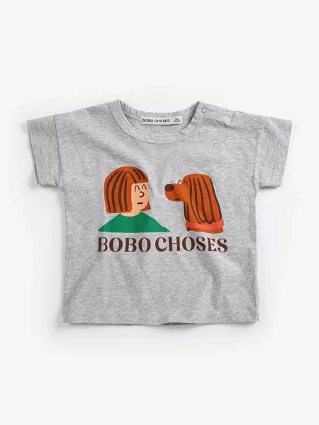 Bobo Choses tričko Friends in a Pickle šedé