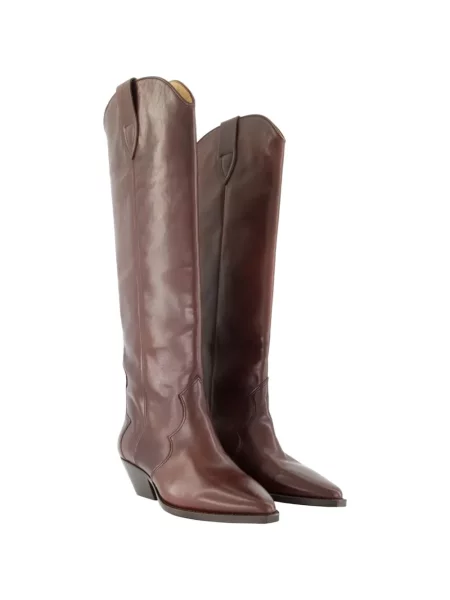 Botine Isabel Marant din piele maro