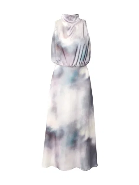 SWING Rochie ecru / deschis / verde petrol / mov liliachiu gri